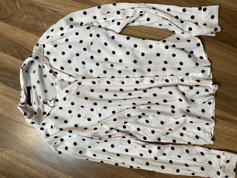 Koszula w groszki  biala mohito 36/38