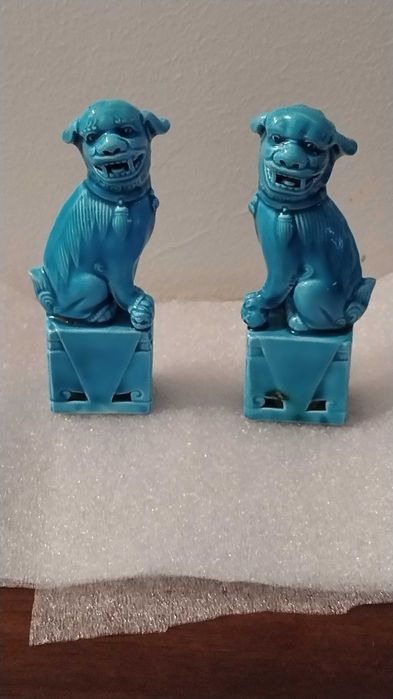 Estatuas cão chinês porcelana x2