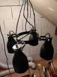 Lampa sufitowa na 4 żarówki industrialna