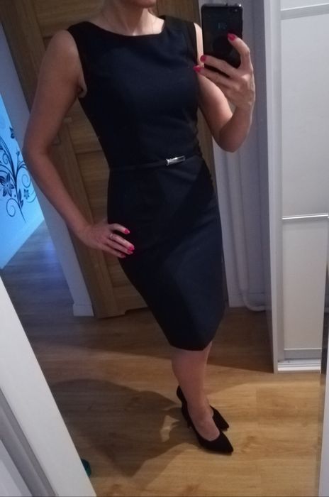 Elegancka sukienka wizytowa, do pracy, rozm. S
