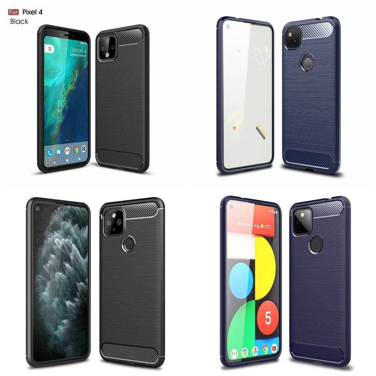 Противоударный чехол накладка для Google Pixel 4 4XL 4A 5 5A карбон