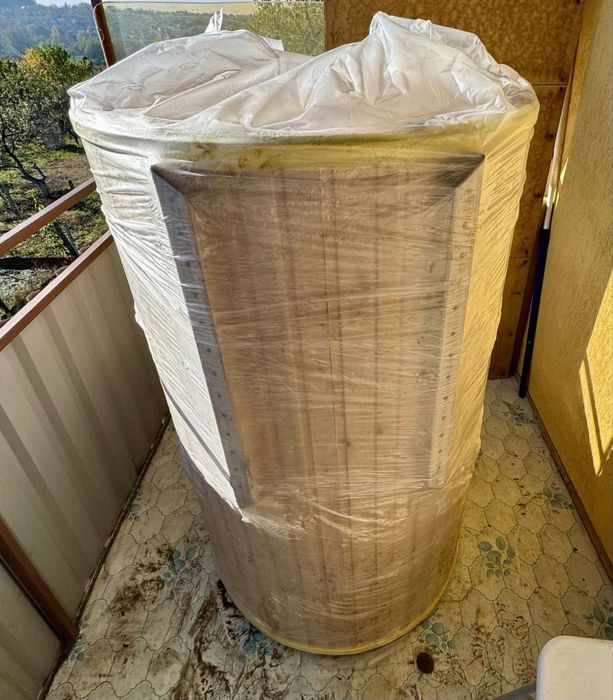 Продаж фіто-бочки кедрова кругла міні сауна парова