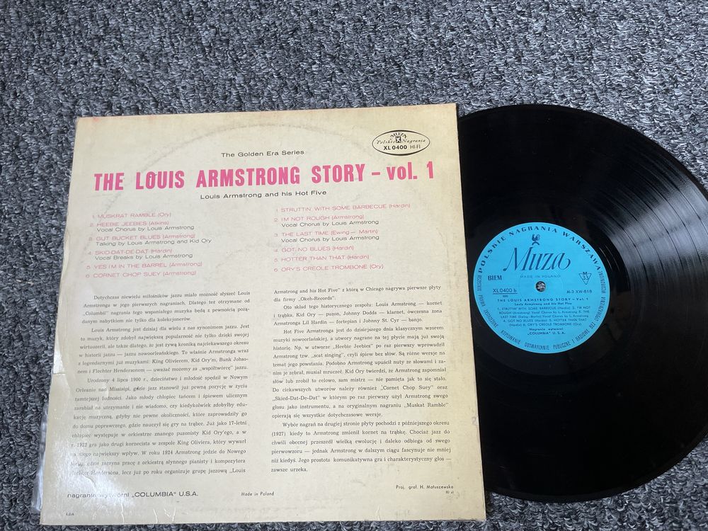 The louis armstrong story vol 1 winyl