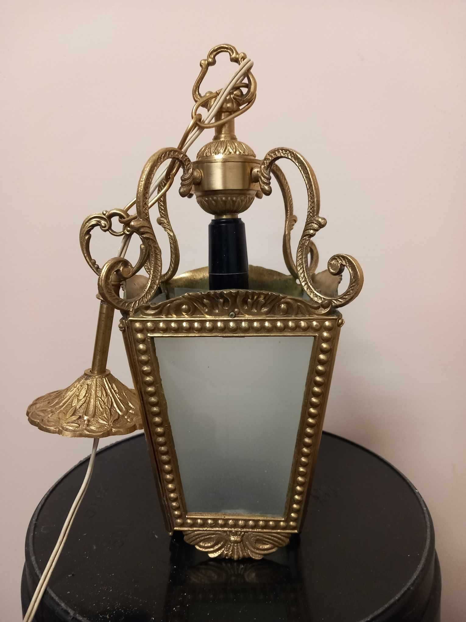 Antyczna stylowa lampa wisząca, vintage, żyrandol