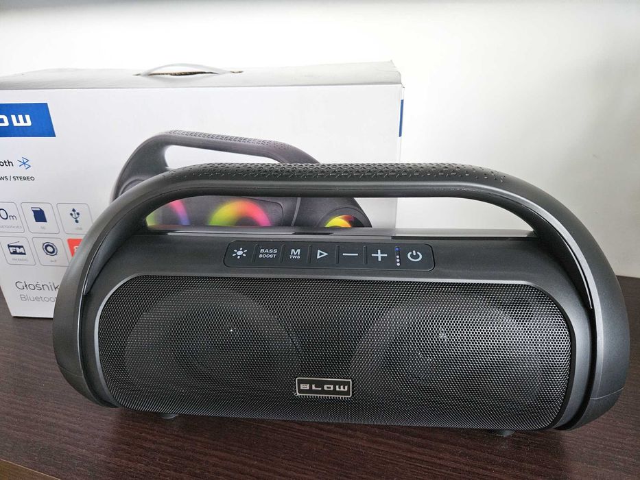 Głośnik bluetooth przenośny BLOW NOWY IPX5 RADIO FM USB 80W