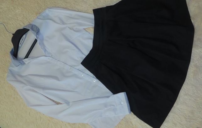 Комплект школьная блузка и юбка
