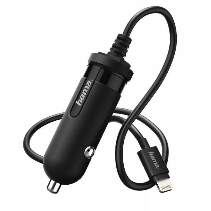 HAMA Ładowarka Apple Lightning iPhone iPad iPod MFI 8 Pin czarna