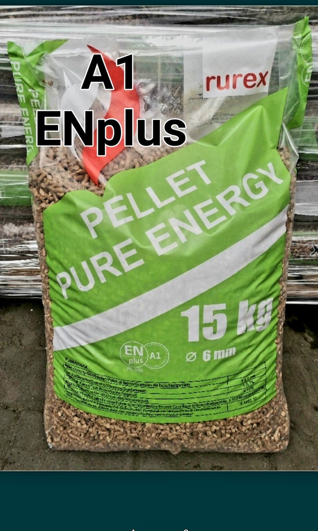 Polski Pellet RUREX 6mm super jakość pelet drzewny