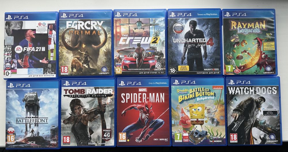 Диски на playstation 4/5