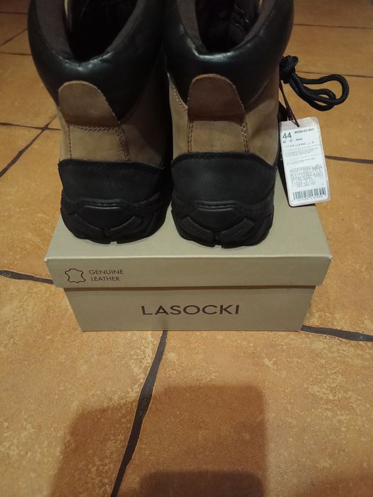 Trzewiki męskie skórzane Lasocki 44 Nowe!