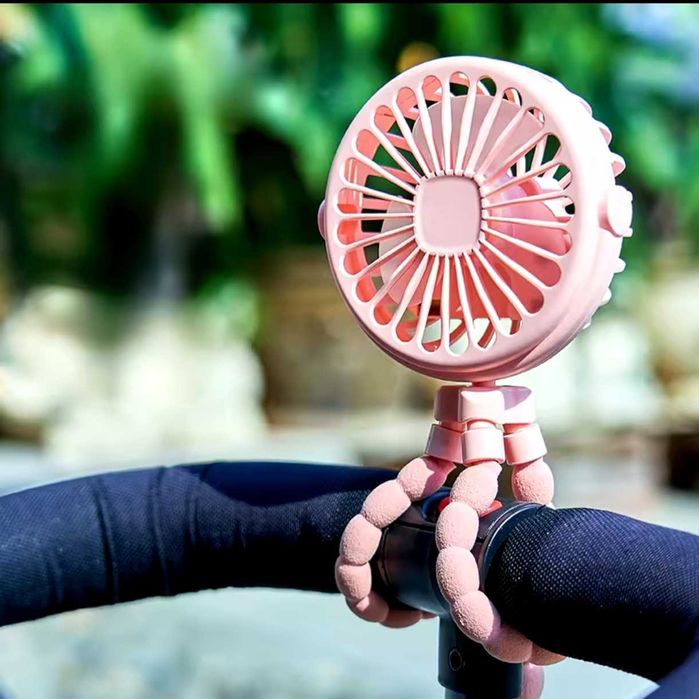 НОВЫЙ Портативный Вентилятор для коляски, детей, с зажимом, гибкий