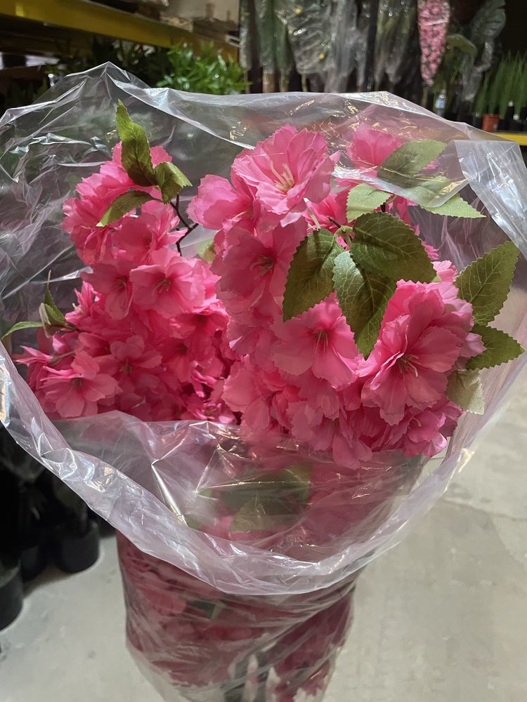 Flores de cerejeira rosa choque nova entrada 180 cm com entrega