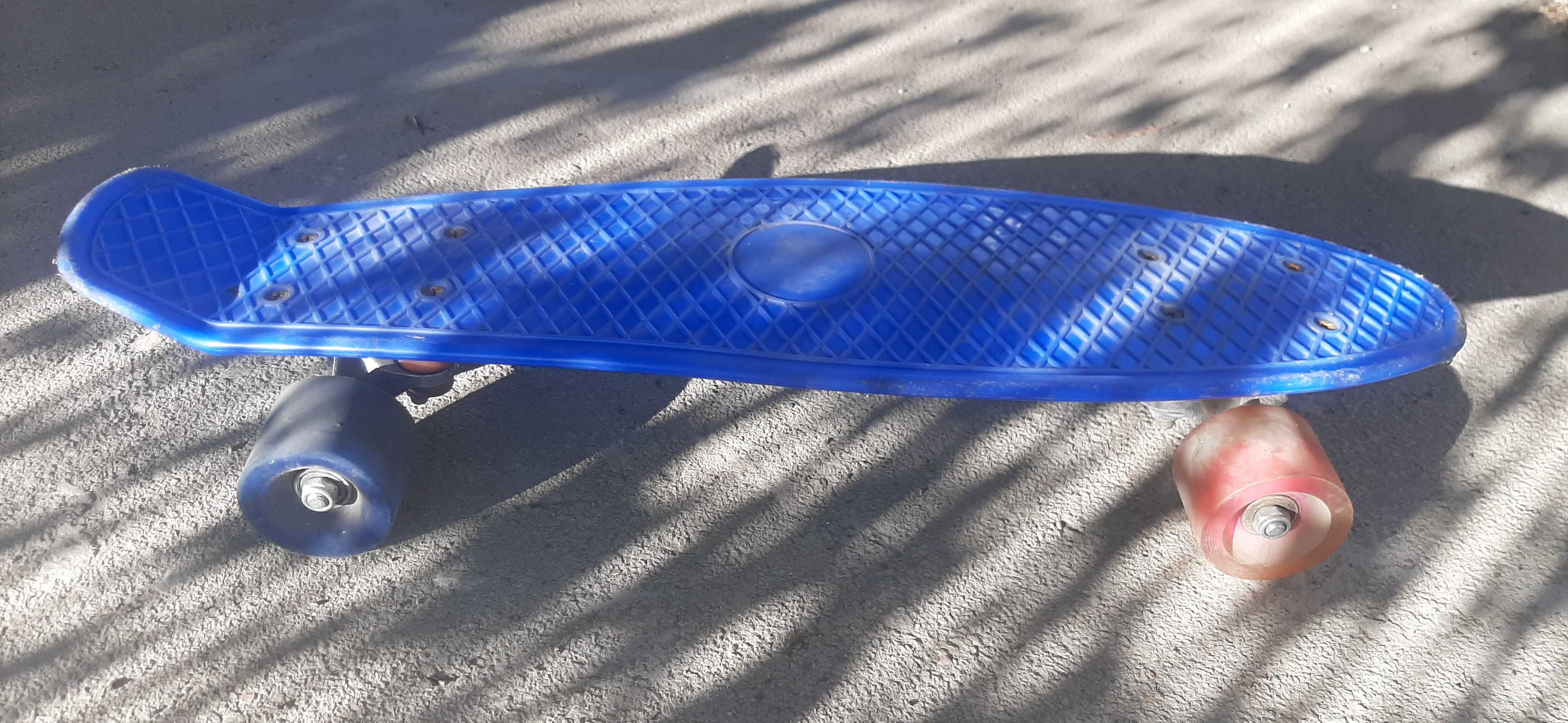 Скейтборд, 55 см., синий
