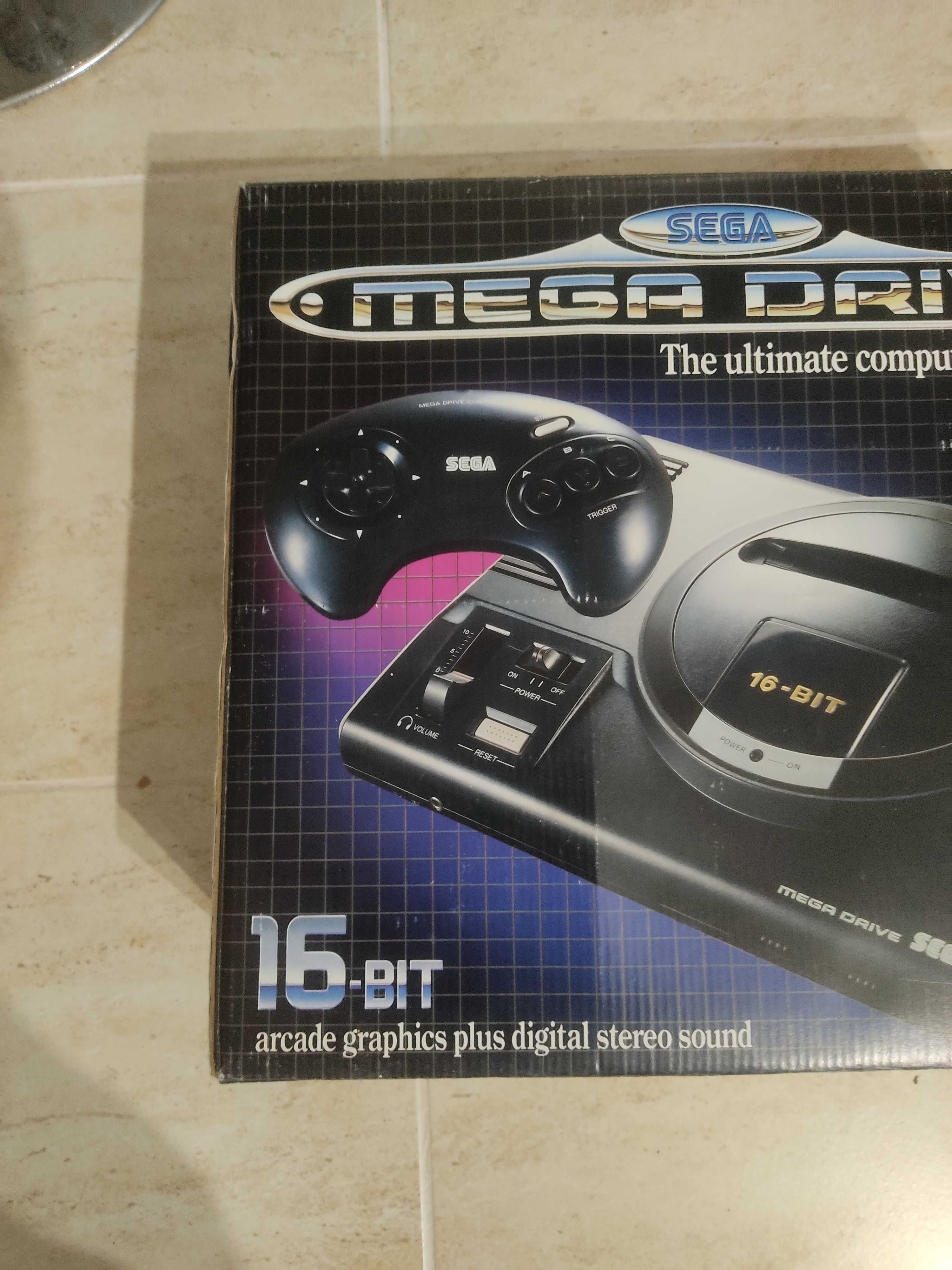 Consola Sega Mega Drive em caixa mais jogo Venon-Spider Man