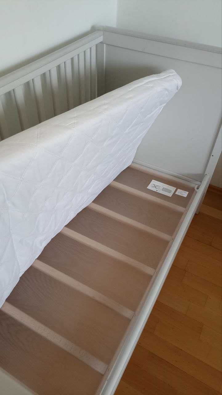 Łóżeczko Ikea Sundvik z materacem Nikola