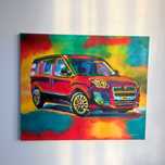 Fiat doblo obraz na płótnie