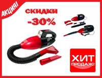 Автомобильный пылесос с фонариком Vacuum Cleaner Original Красный