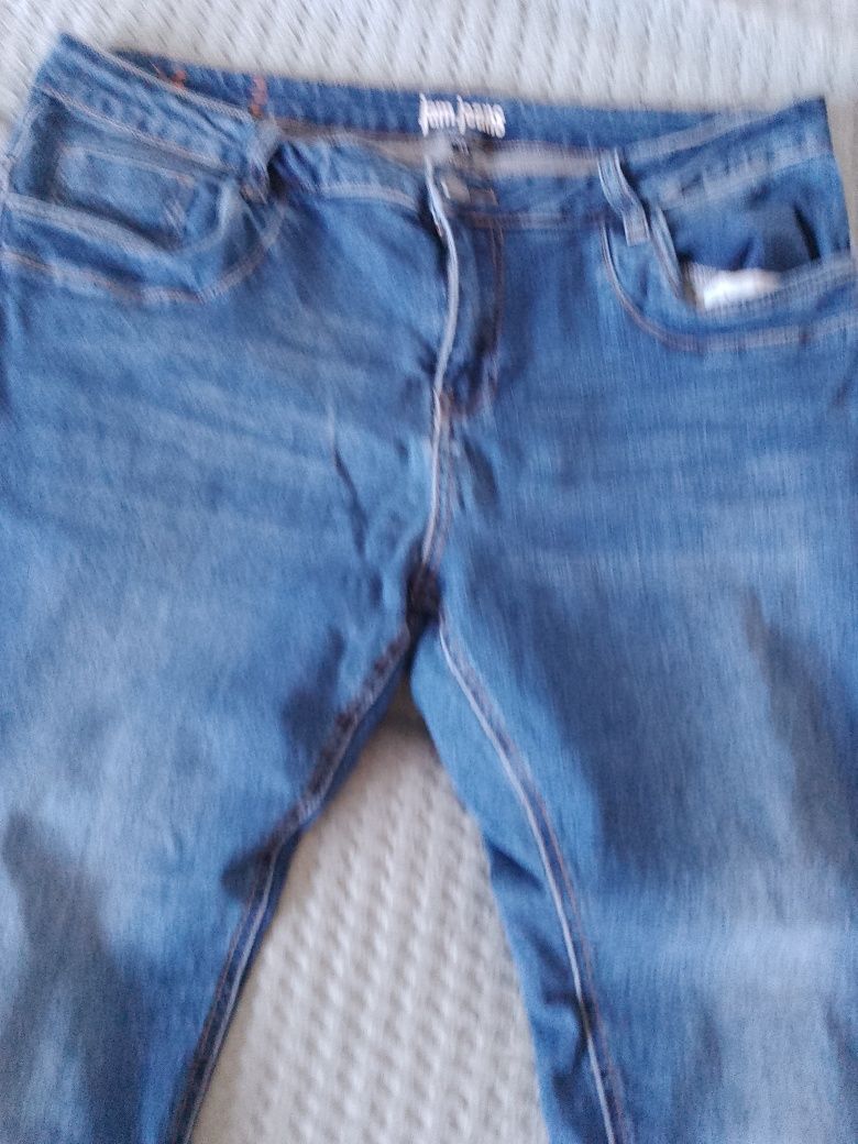 Spodnie damskie jeansy niebieskie rozmiar L xl