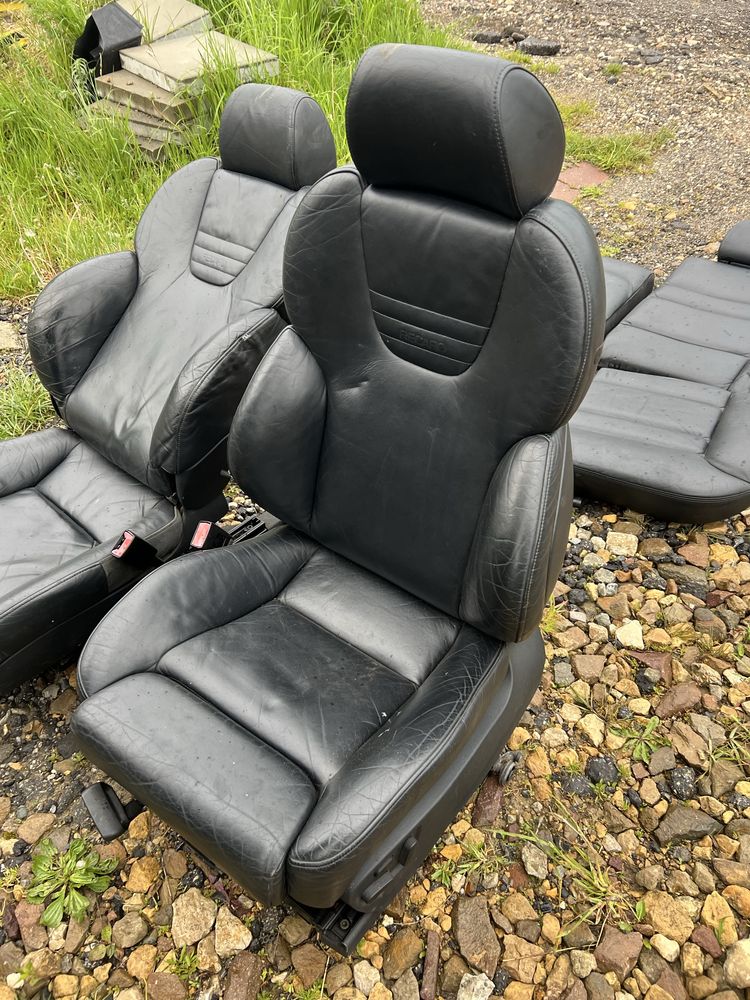 Fotele czarna skóra recaro audi s3 a3 8l bora seat toledo 3d