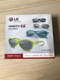 LG Okulary 3 D 4 sztuki