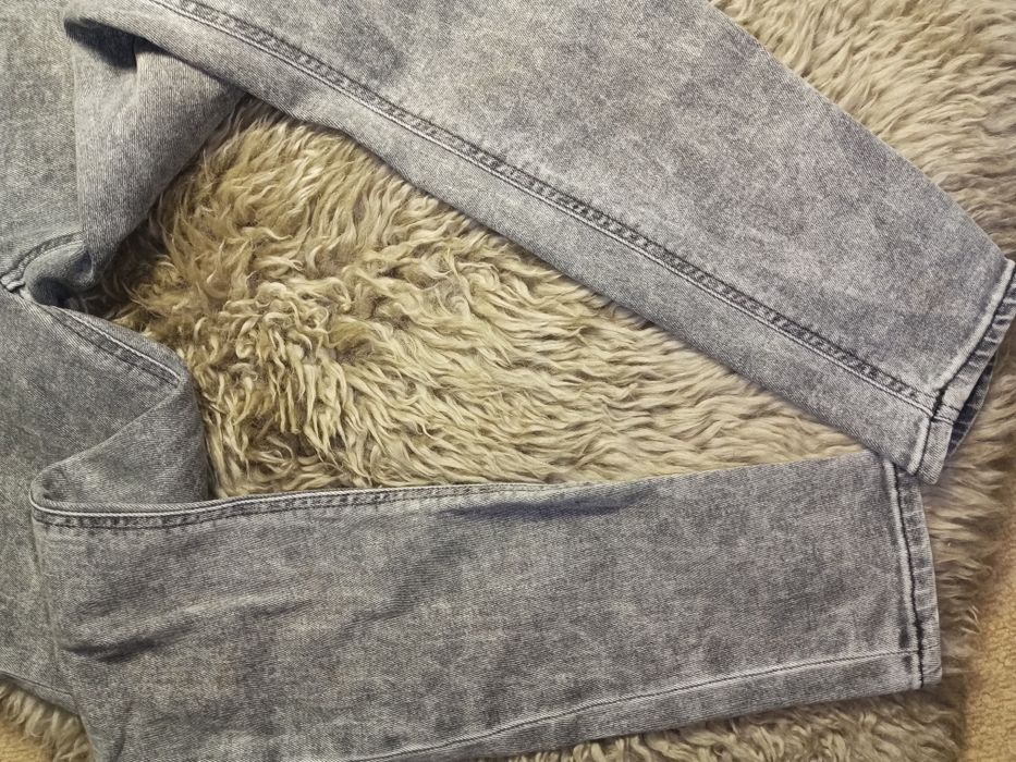 Acne studios 27/32 XS 34 oryginalne jeansy szare marmurkowe