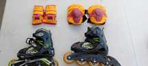 Patins em linha criança com luz LED