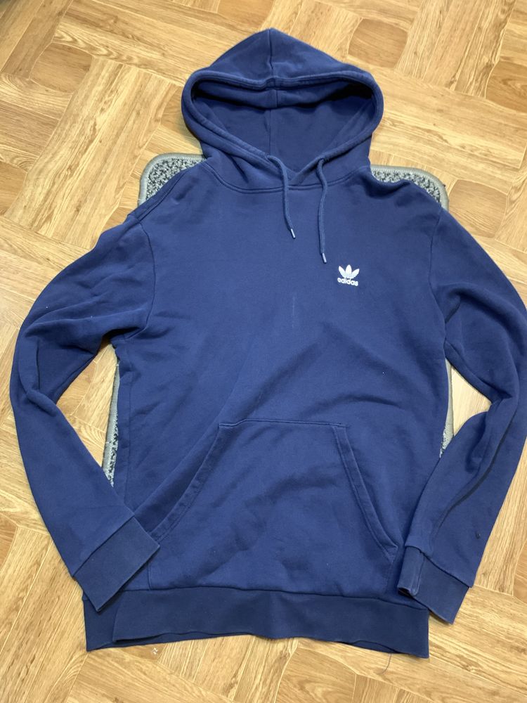 Синее худи adidas