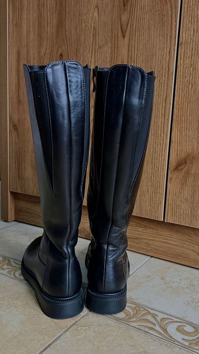 Чоботи шкіряні , ALAMO , жіночі , зима , вживані.