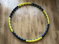 Hula hop z kulkami Hertz 110 cm czarno żółcie