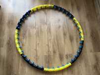 Hula hop z kulkami Hertz 110 cm czarno żółcie