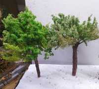 Drzewka na makietę duże 33 cm - zestaw 2 szt
