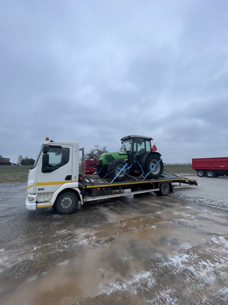 Autolaweta pomoc drogowa transport ciągników maszyn  aut busów do7t