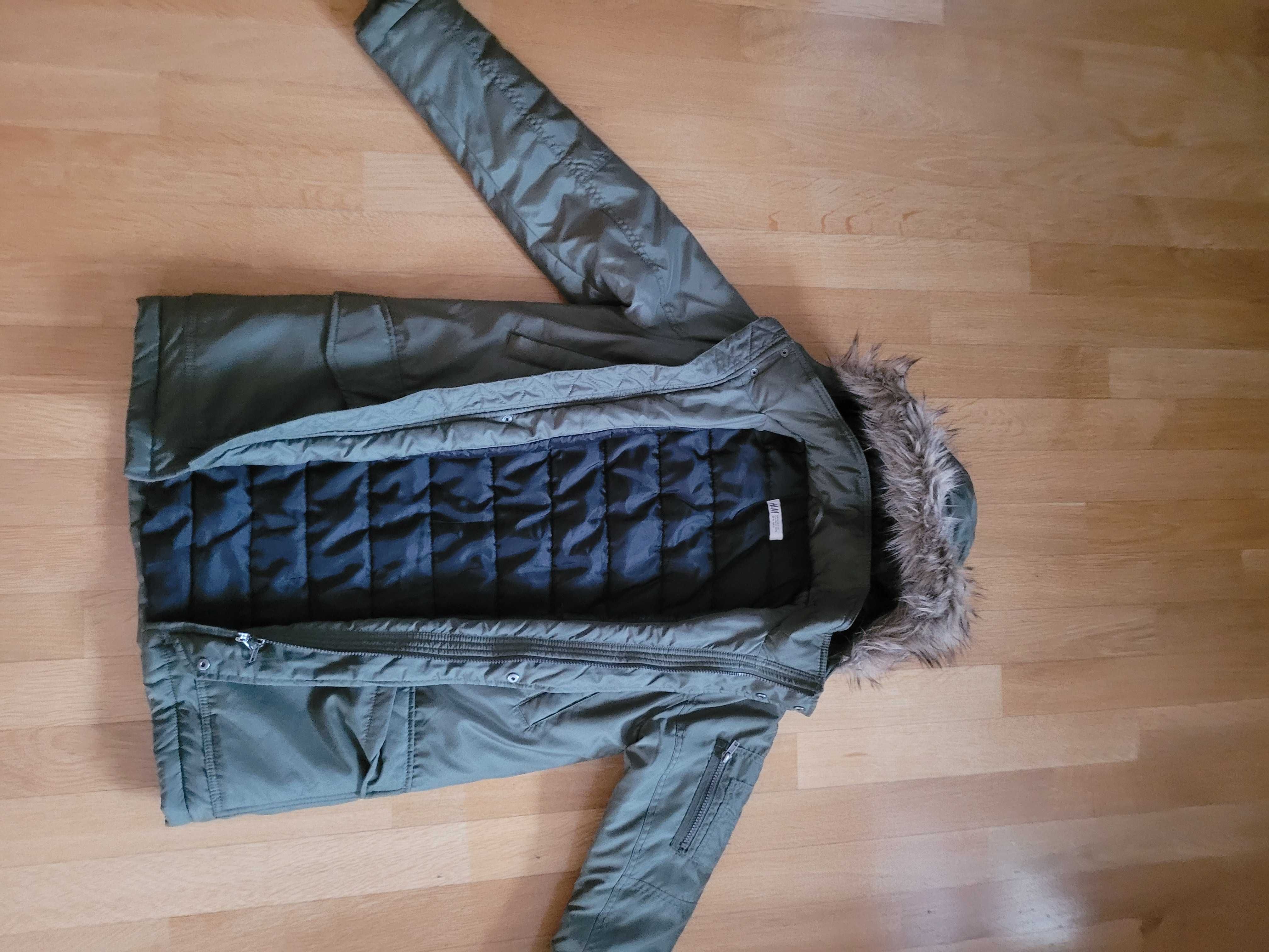 Kurtka zimowa młodzieżowa 152 cm typu Parka