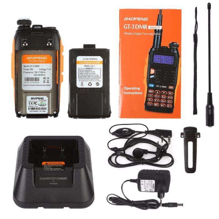 Rádio Digital Baofeng GT-3DMR MARK4 Walkie Talkie Comunicação Privada