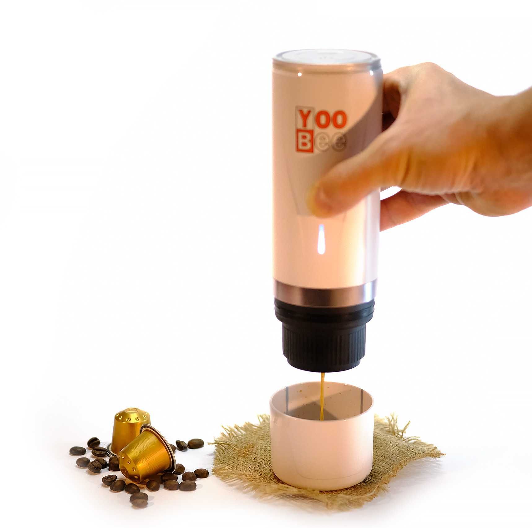 Портативная кофеварка на аккумуляторе, капсульная кофемашина  Yoo Bee