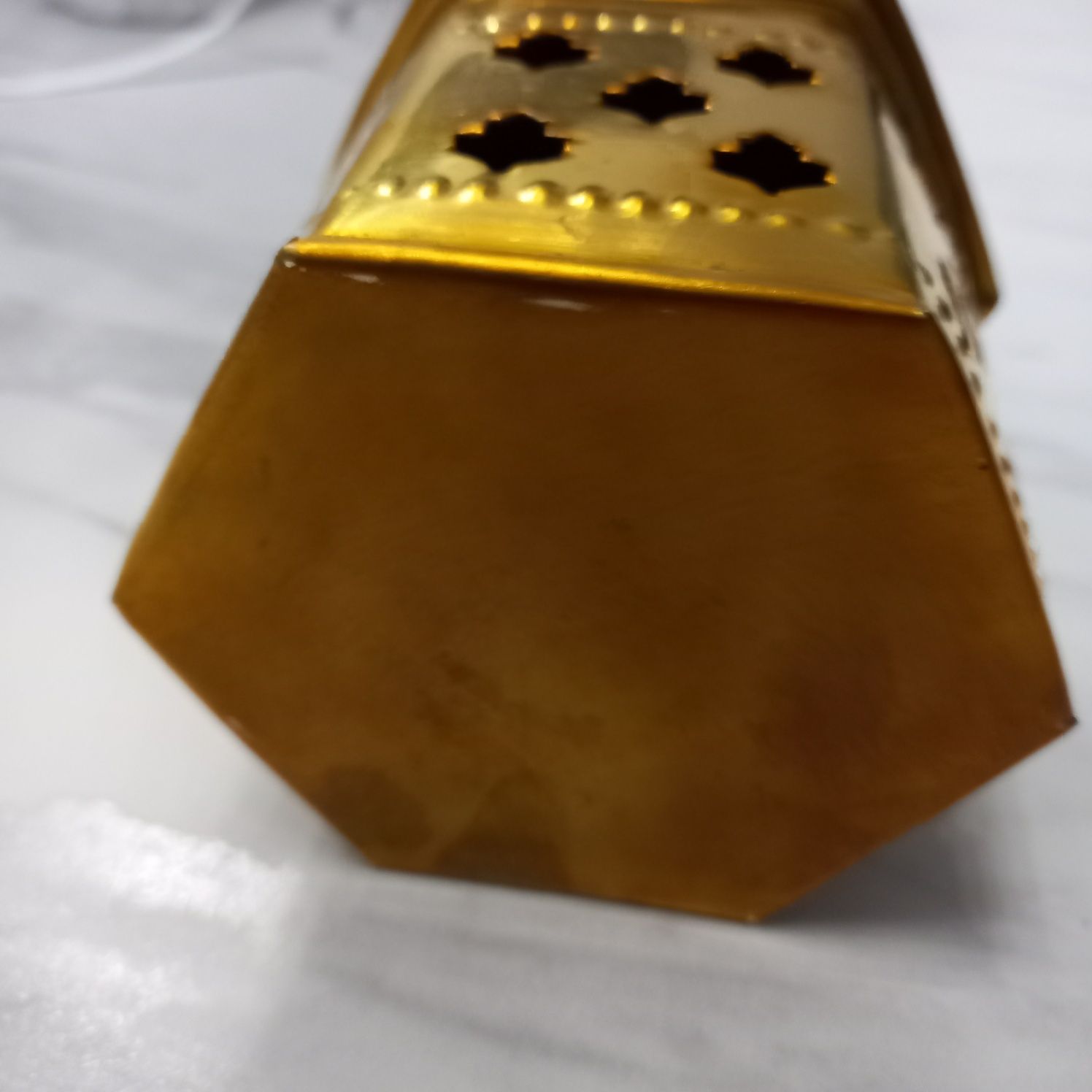 Lampion mosiężny na świece