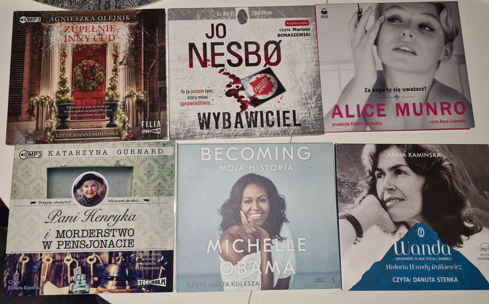 25 szt  Audiobooki + słuchowiska