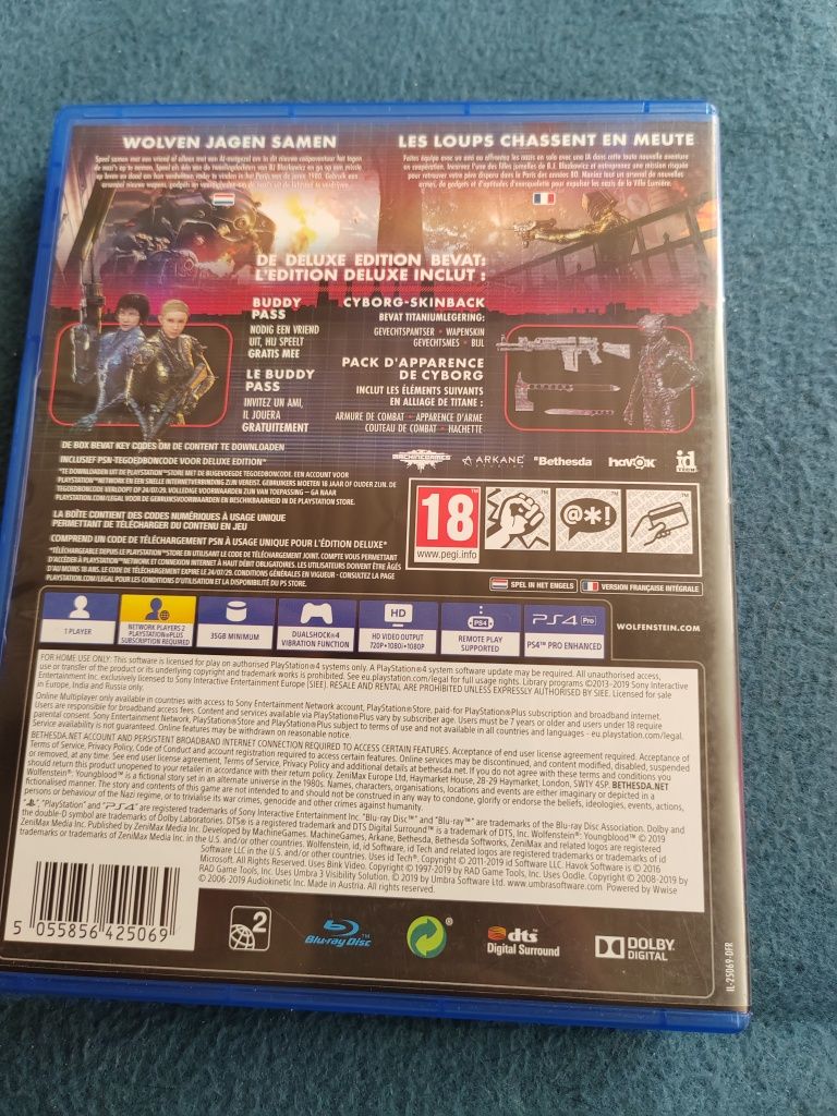 Wolfenstein youngblood deluxe edition ps4 PlayStation 4 5