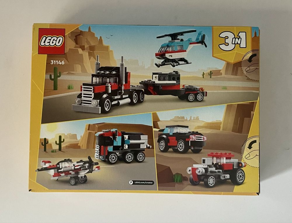 Lego 31146 creator ciezarowka z helikopterem