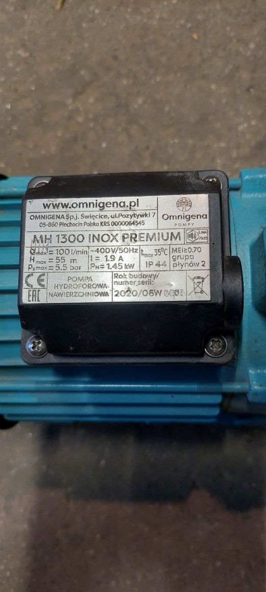 Pompa hydroforowa omnigena 400v