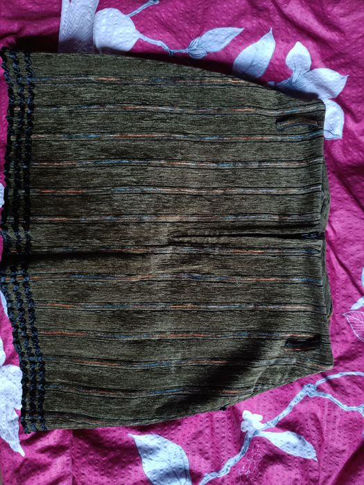 Коричнева жіноча міні юпка