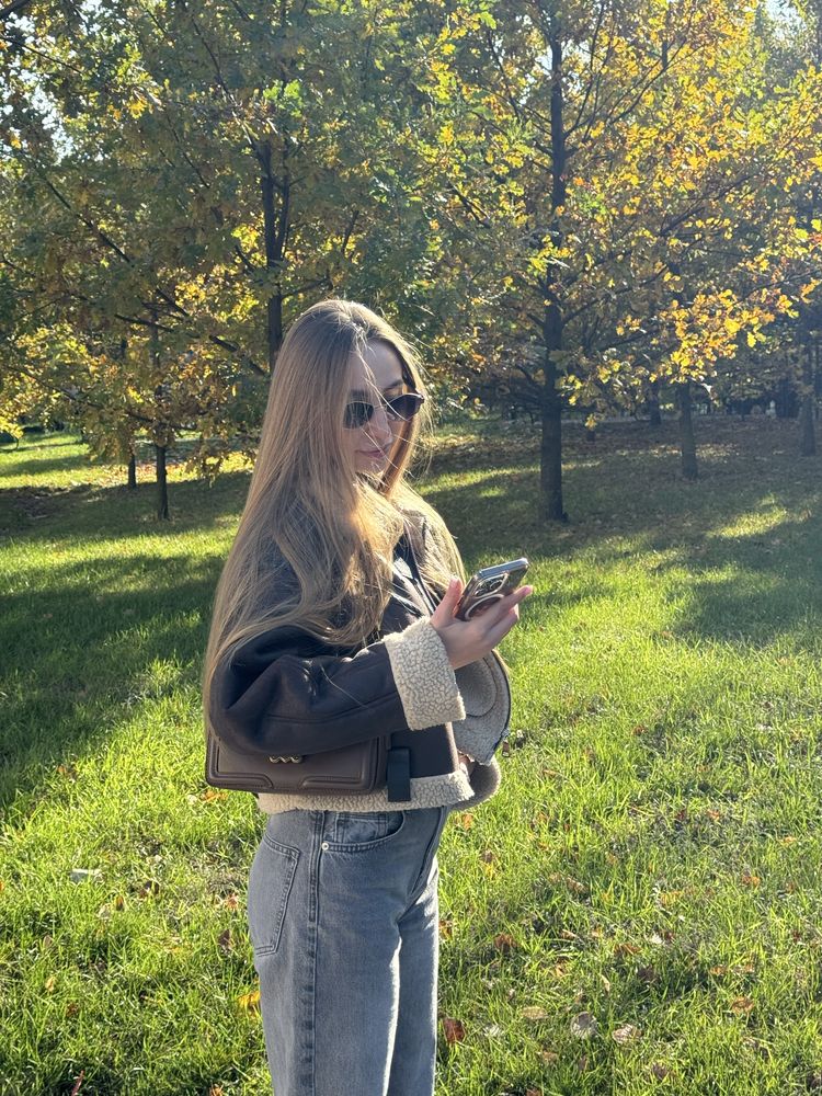 Дублянка ZARA коричнева
