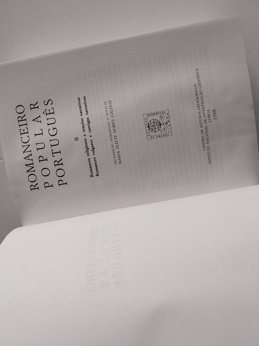 Romanceiro Popular Português II - Maria Aliete Galhoz - INIC - 1988