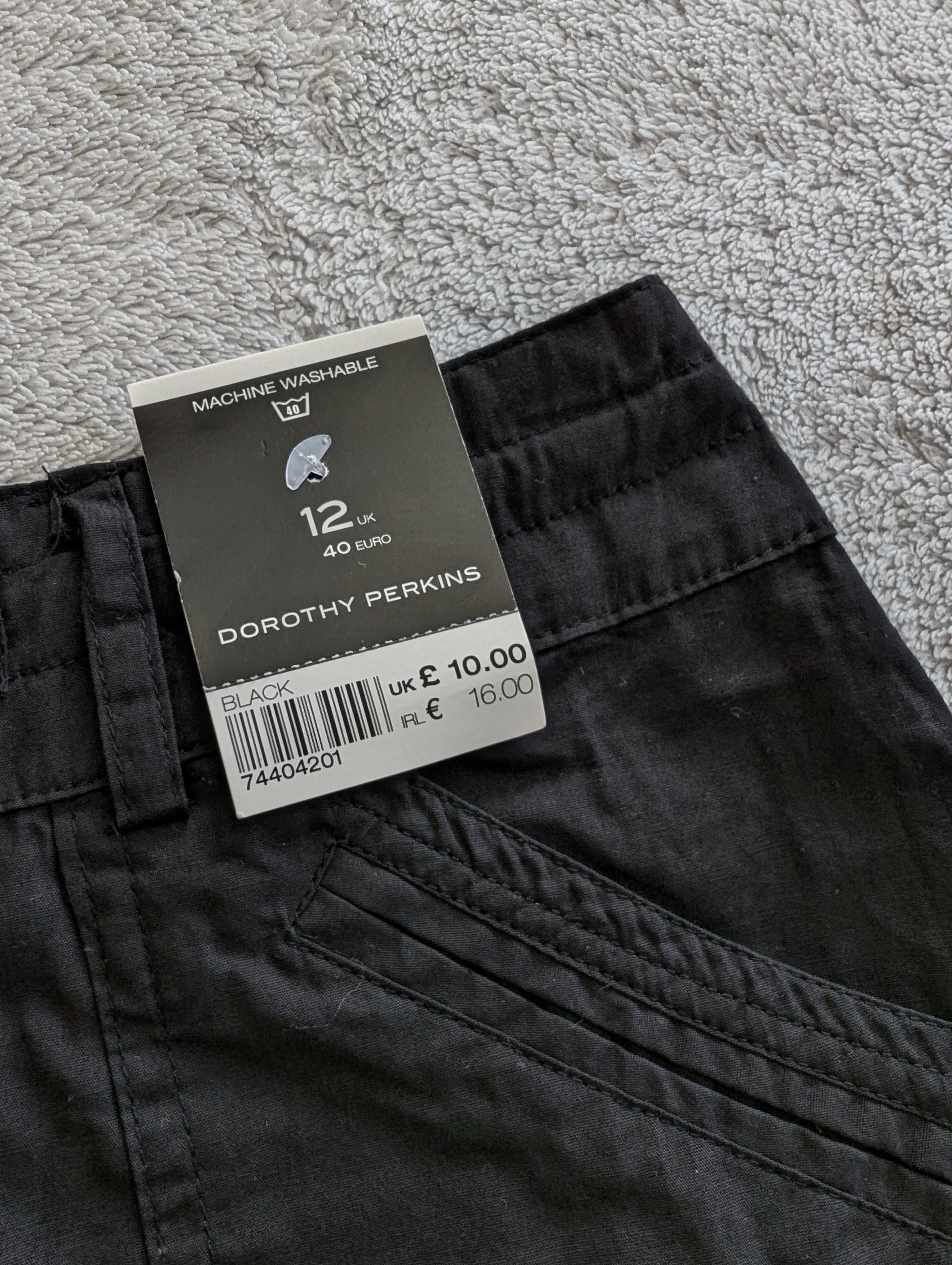Nowa bawełniana czarna spódnica Dorothy Perkins 40