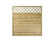 Płot lamelowy z kratką OUTLET 180x180x3cm WYPRZEDAŻ