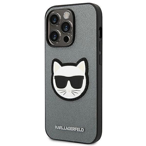 Etui Karl Lagerfeld Saffiano Choupette Head Patch na iPhone 14 Pro Max