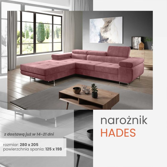 Narożnik HADES teraz! Dostawa gratis !! Okazja !