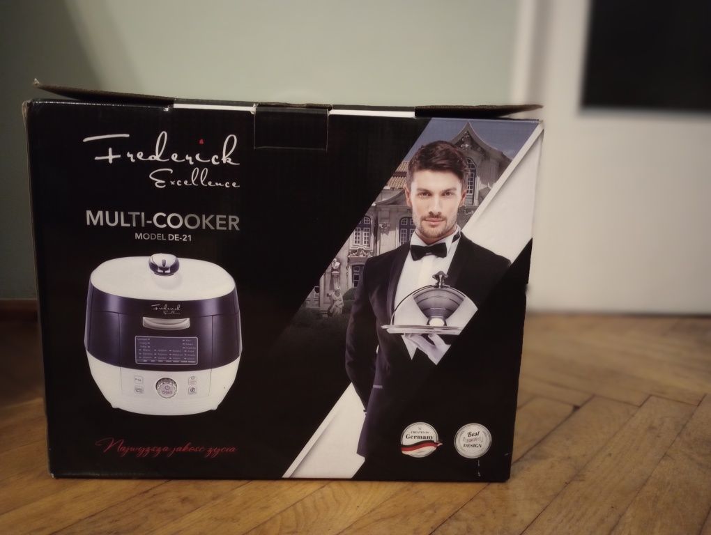 Nowy multicooker frederick exlellence do gotowania z książką kucharską