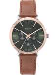 Zegarek meski elegancki GANT GTA D056 zielona tarcza skorzany pasek
