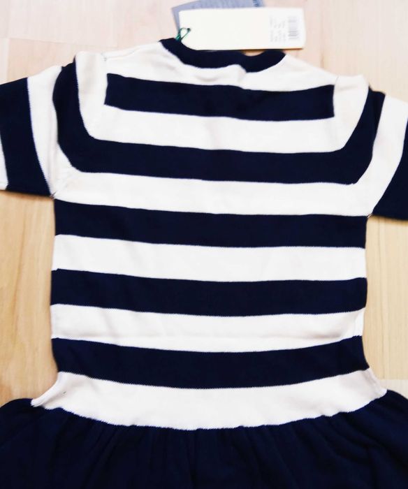 Nowa sweterkowa sukienka w paski marki Blue Seven rozmiar 98 cm